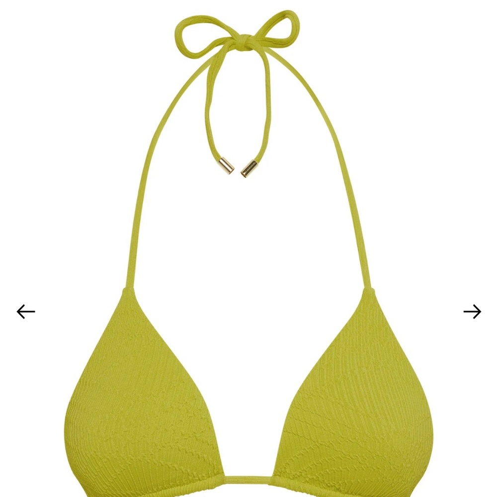Monday Swimwear Chartreuse Palma Bikini Top